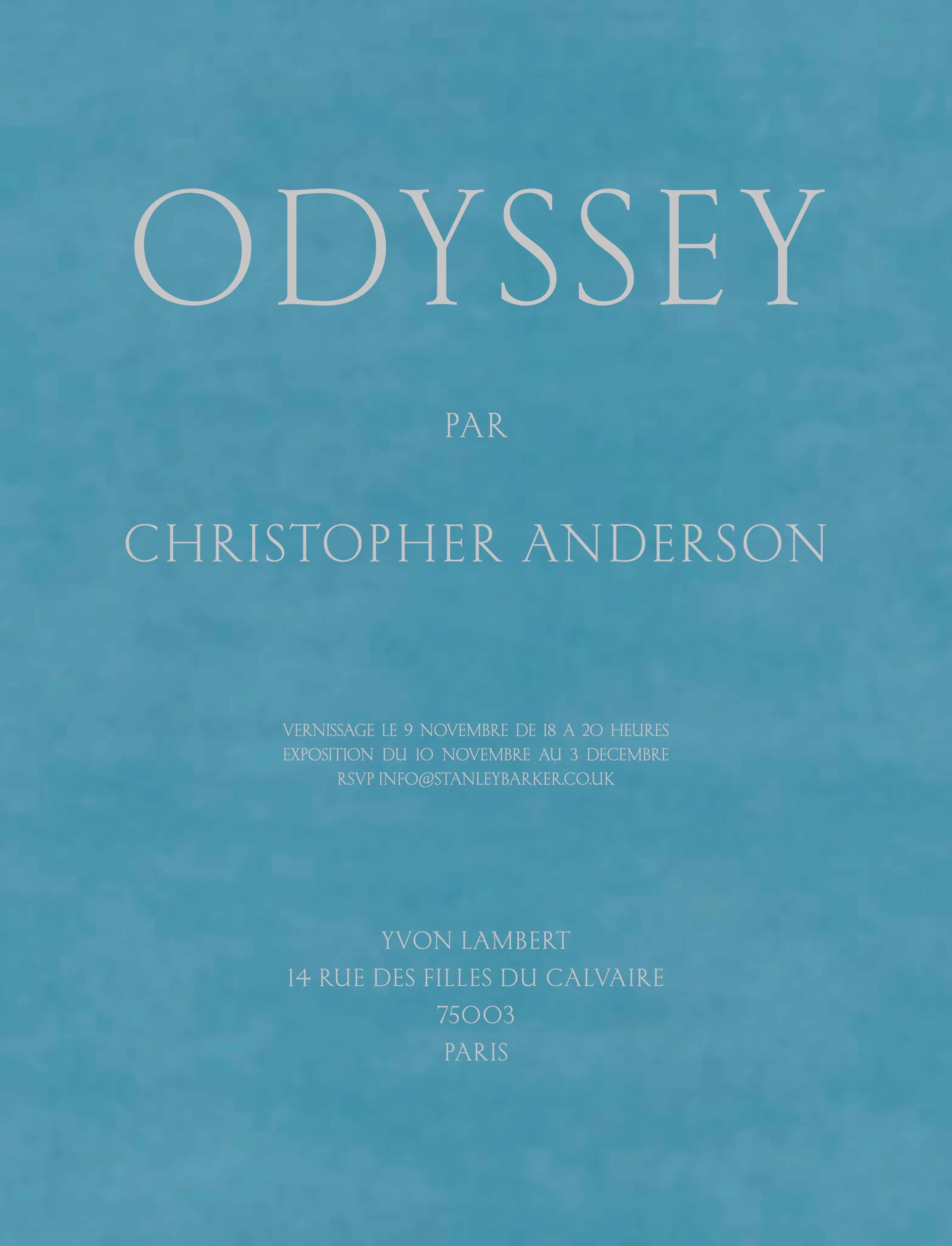 ODYSSEY Christopher Anderson / 新品未開封 OdysseyChristopherAndersonINVI
