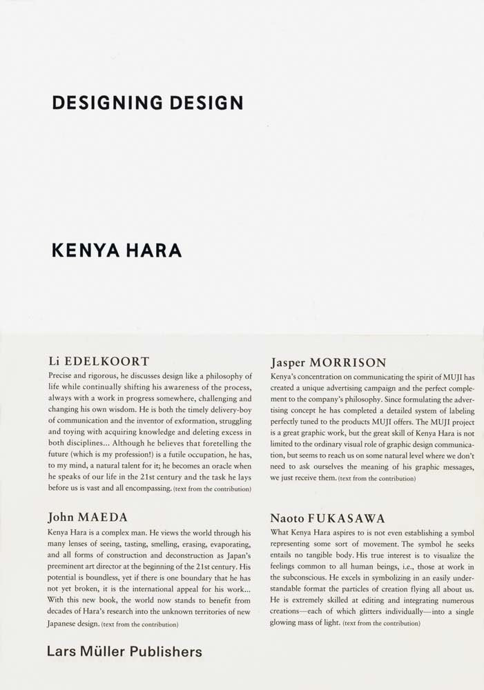 Kenya Hara - Designing Design
