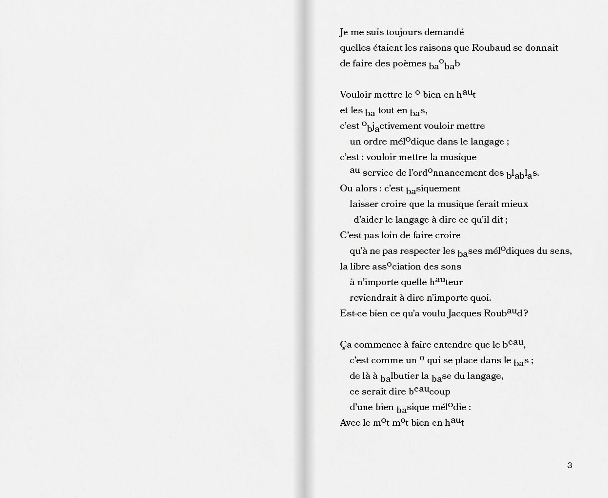 David Christoffel - Hypothèses en baobab