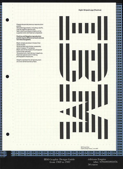 IBM - Paul Rand's Graphic Standards Manual – Yvon Lambert Paris