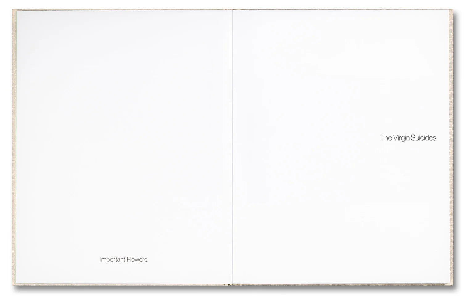 Sofia Coppola (ed.) & Corinne Day - The Virgin Suicides, Important Flowers