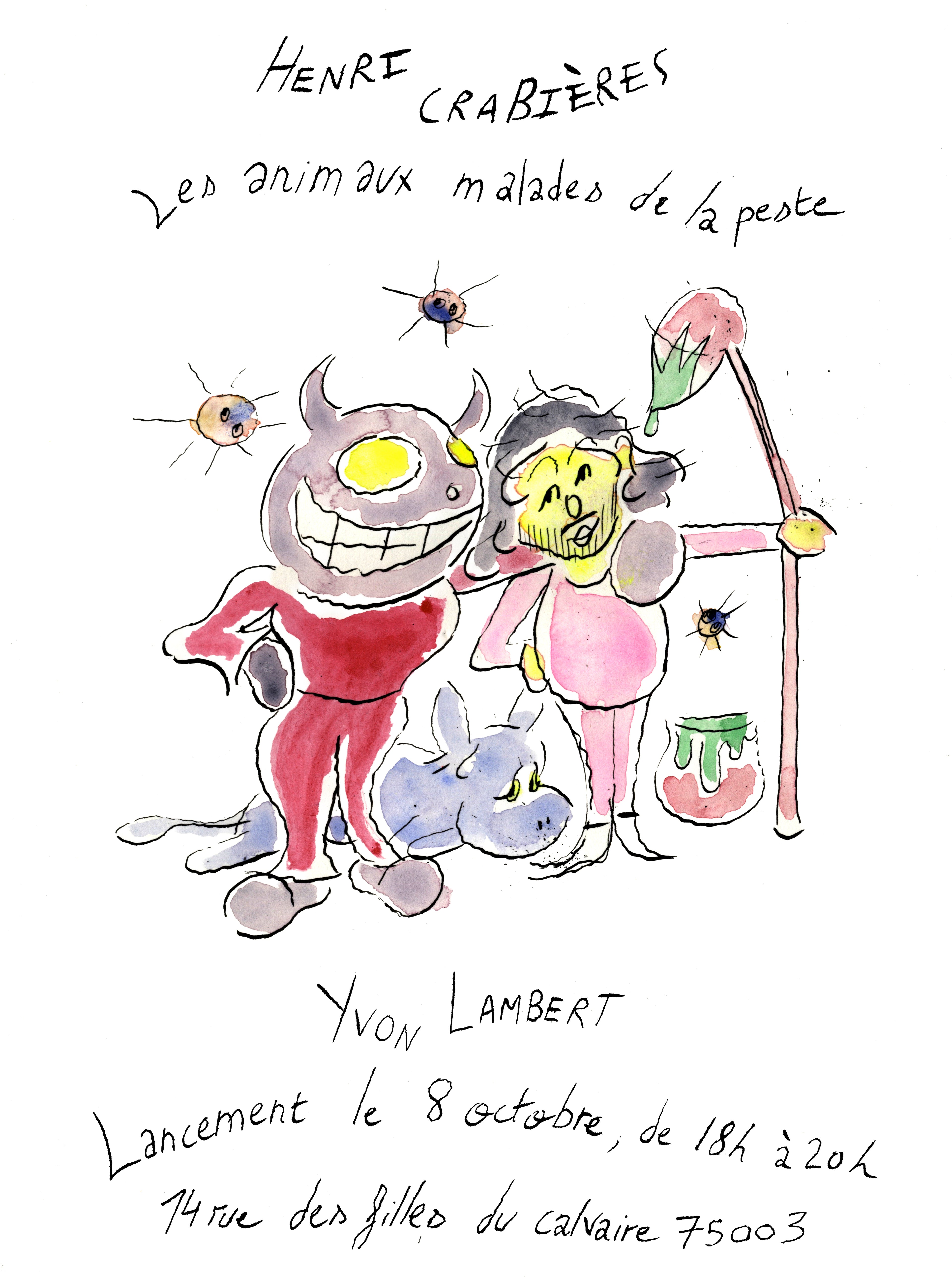 Henri Crabières - Les Animaux malades de la peste