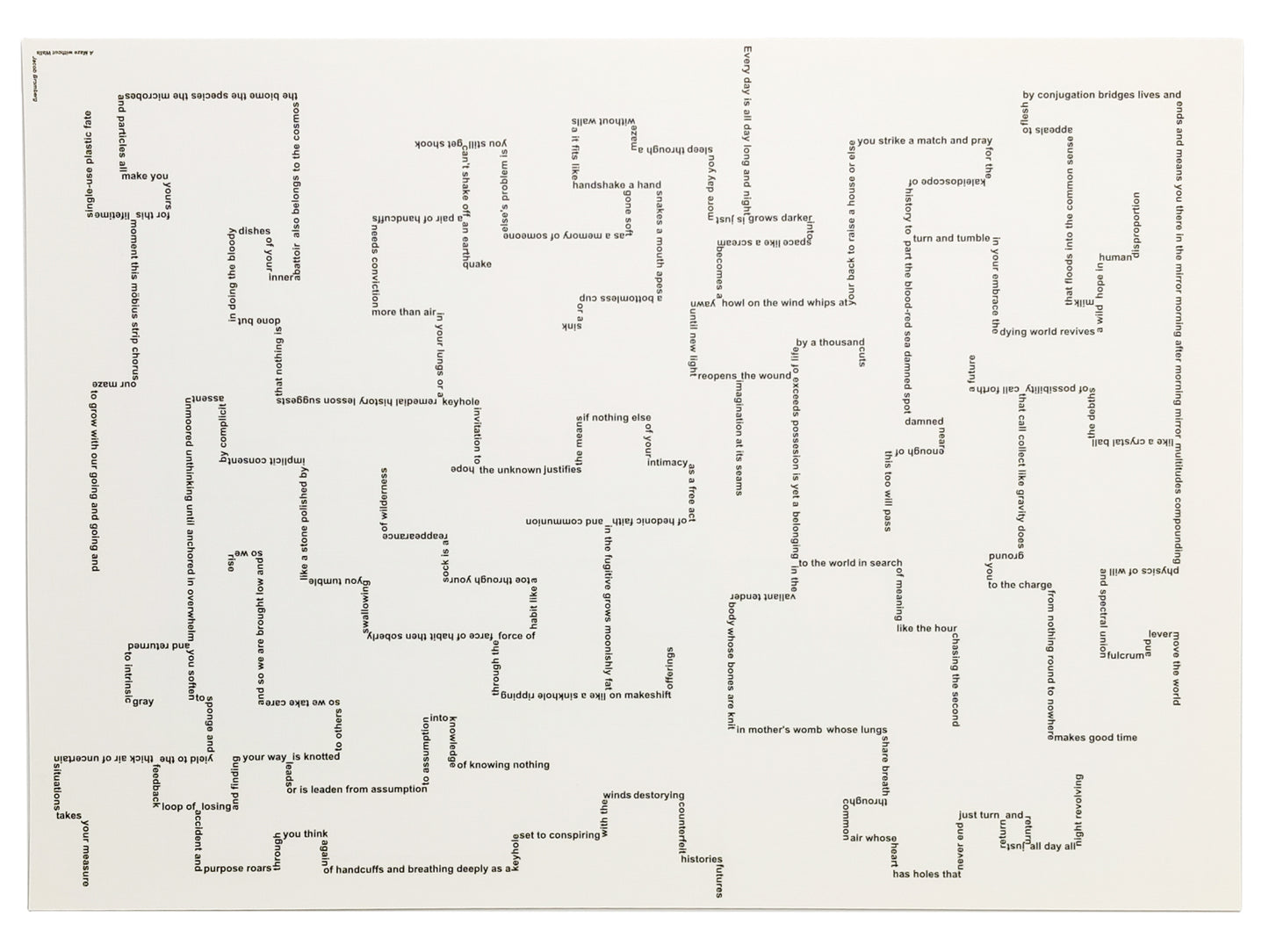 Jacob Bromberg - A Maze without Walls (Poster)