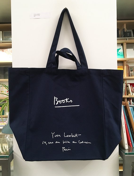 Yvon Lambert Large Tote Bag Navy Blue