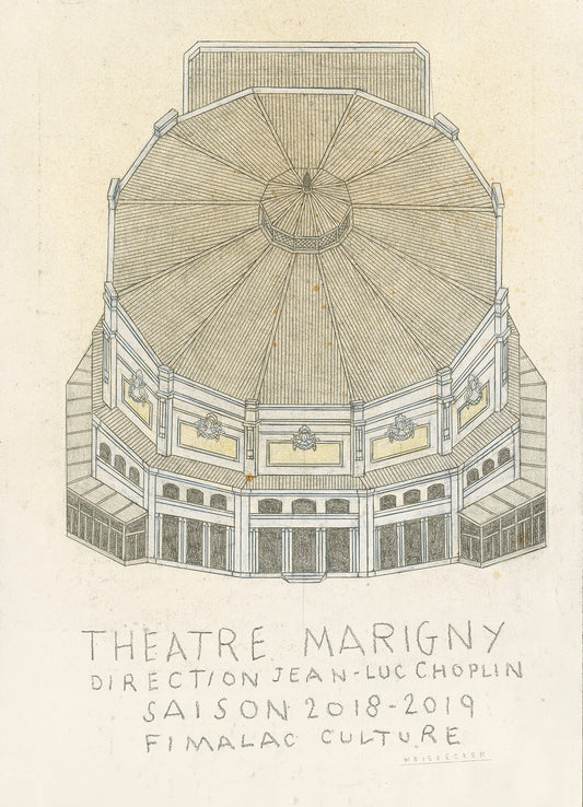 Poster Philippe Weisbecker - Théâtre Marigny