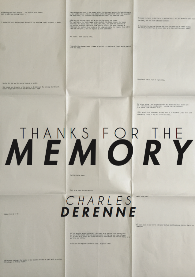 Charles Derenne - Thanks for the memory