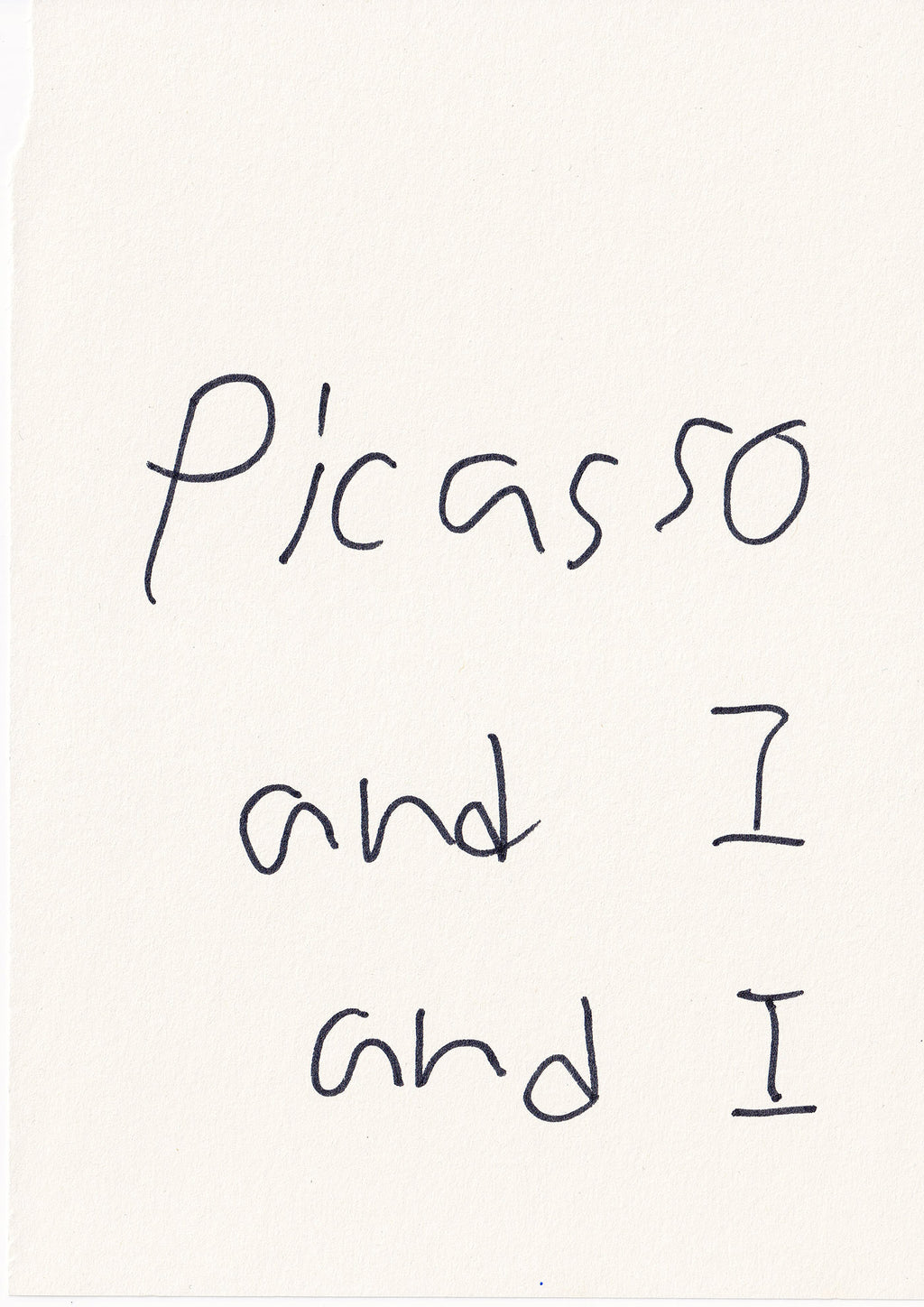 Masanao Hirayama - Picasso and I and I, 2026 (Original Drawings)