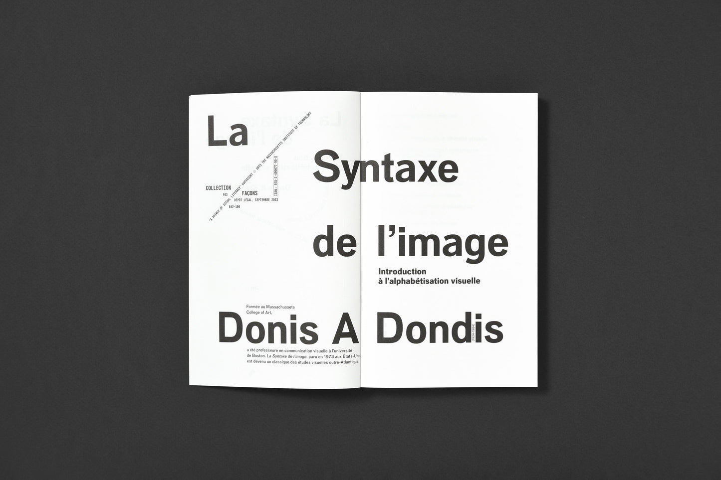 Donis A. Dondis - La Syntaxe de l'image