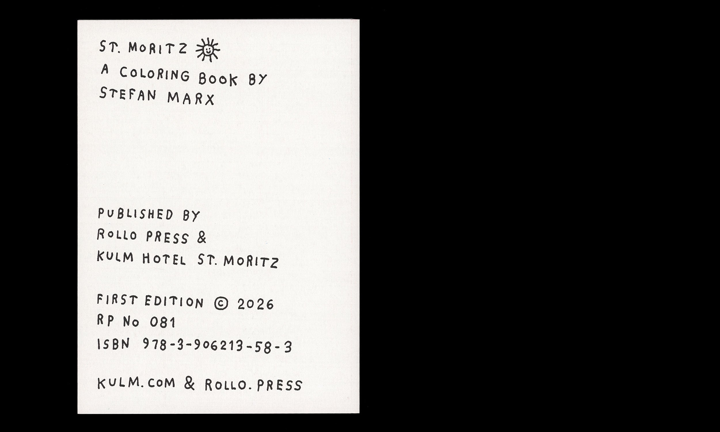 Stefan Marx - St. Moritz, A Coloring Book