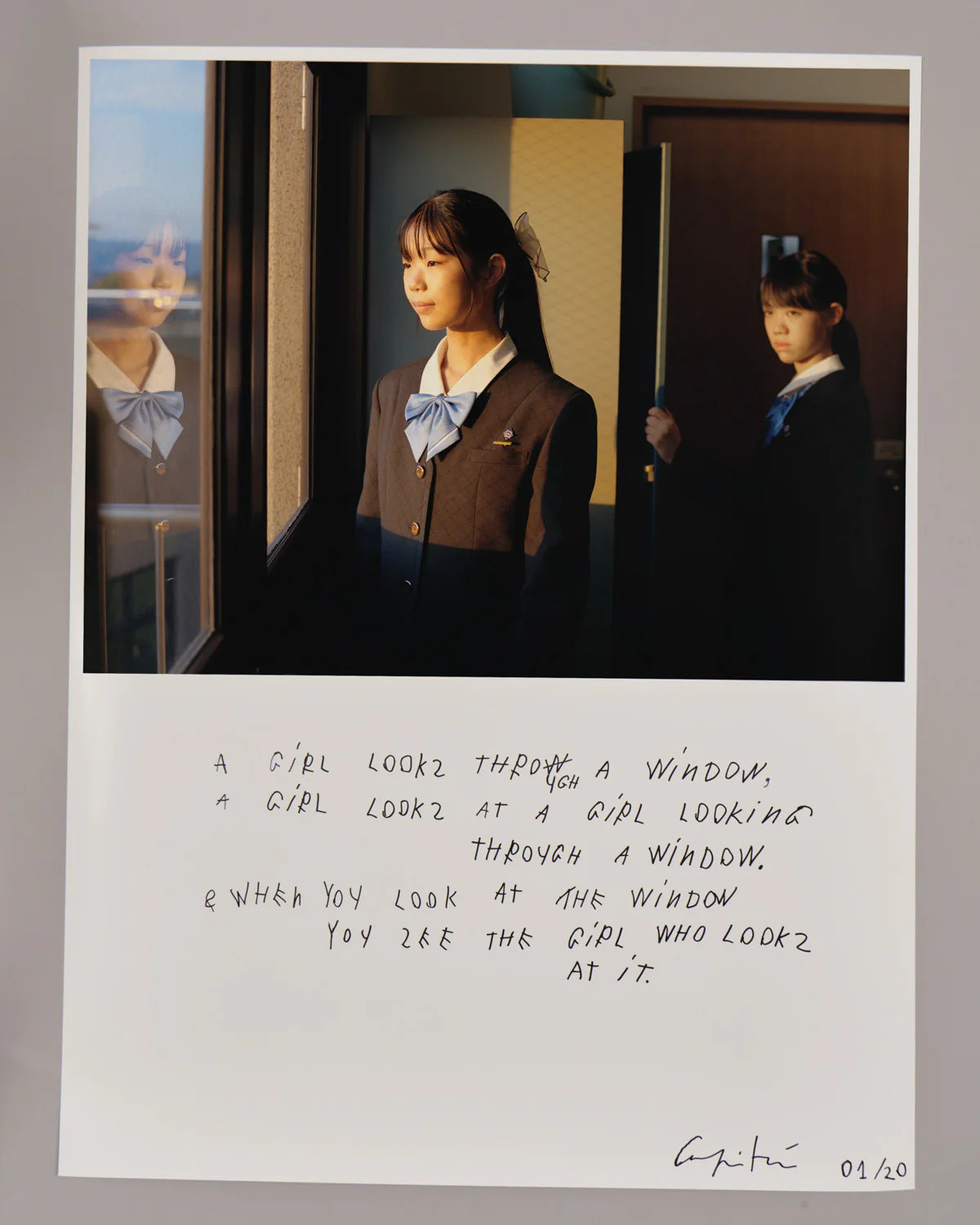 Coco Capitán - "Ookini Seishun, Goodbye Blue Spring" Limited Edition Print "One And Three Girls"