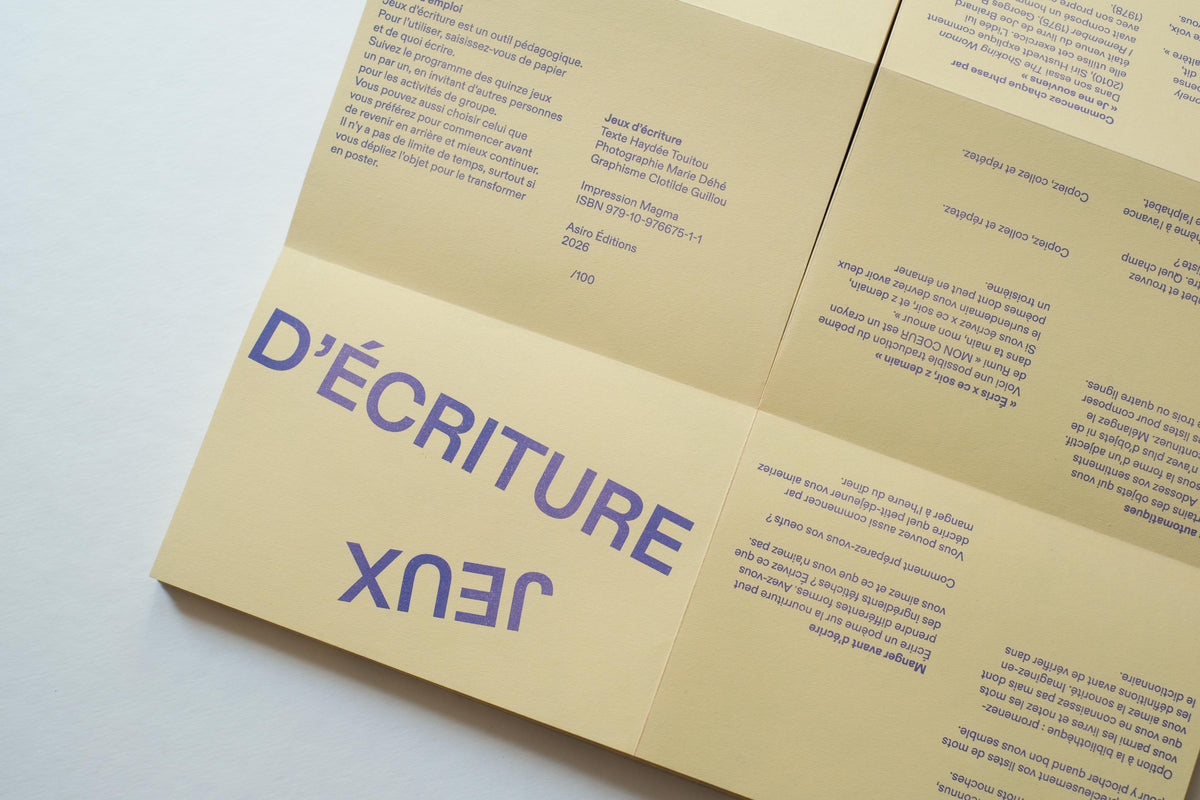 Haydée Touitou - Writing games