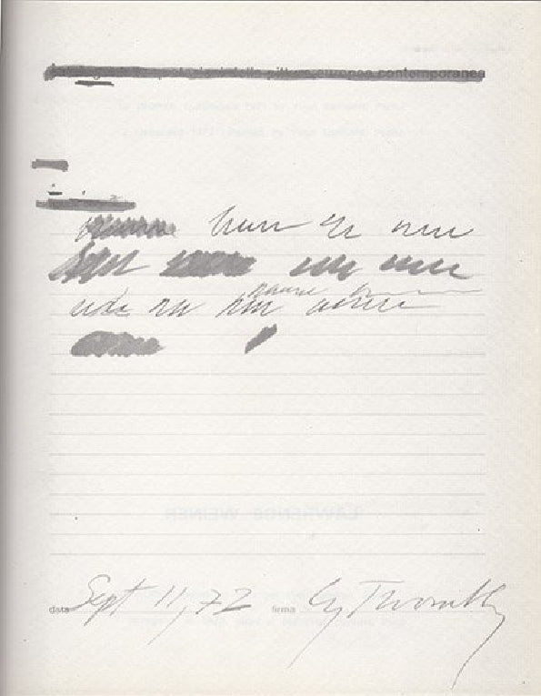 Yvon Lambert Actualité d'un bilan Paris 1972