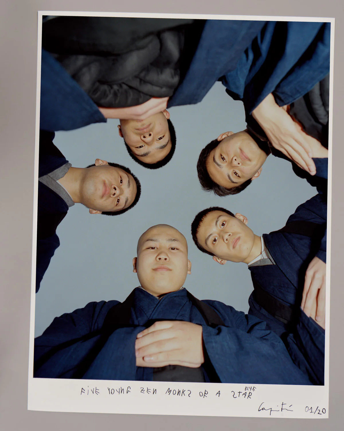 Coco Capitán - "Ookini Seishun, Goodbye Blue Spring" Limited Edition Print "Five Monks Or A Blue Star"