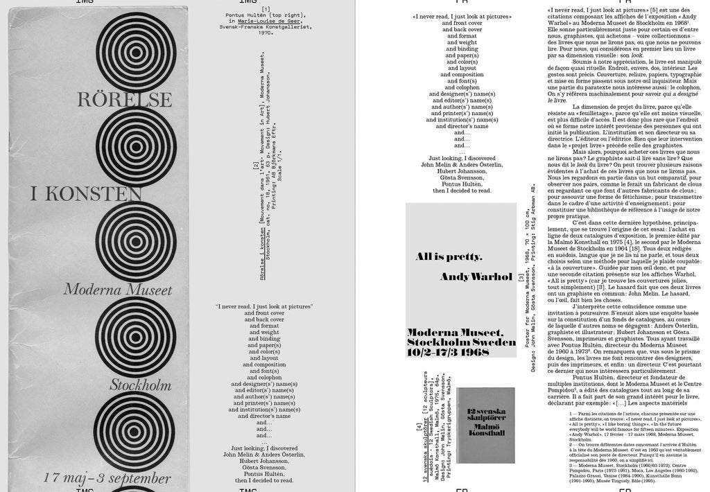 Revue Faire - N°54 "The Director, the Graphic Designer, and the Printer: Pontus Hultén and the Making of the Catalog, 1960-1973"
