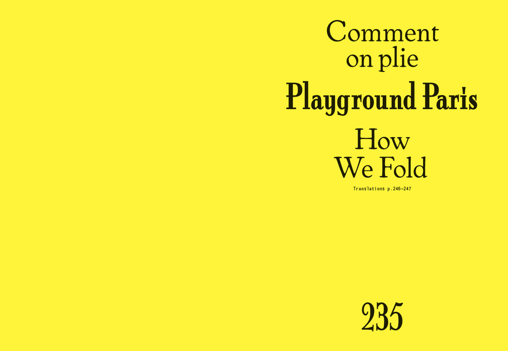 Tools - N°3 To Fold