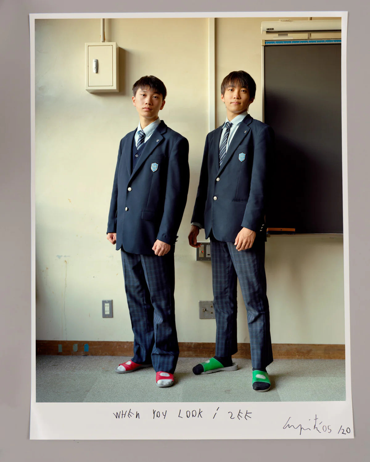 Coco Capitán - "Ookini Seishun, Goodbye Blue Spring" Limited Edition Print "Boys in Classroom"