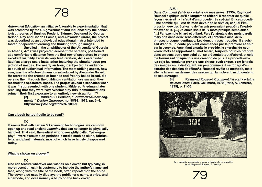 16 millions de signes – From and about books