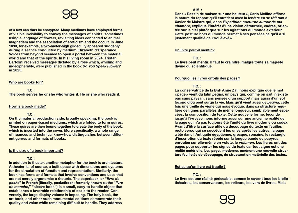 16 millions de signes – From and about books