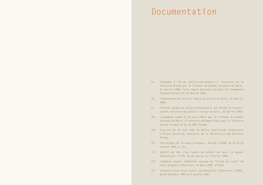 Gérard Berréby - Documents relatifs à l'édition pirate du Traité du style de Louis Aragon par Gérard Berréby