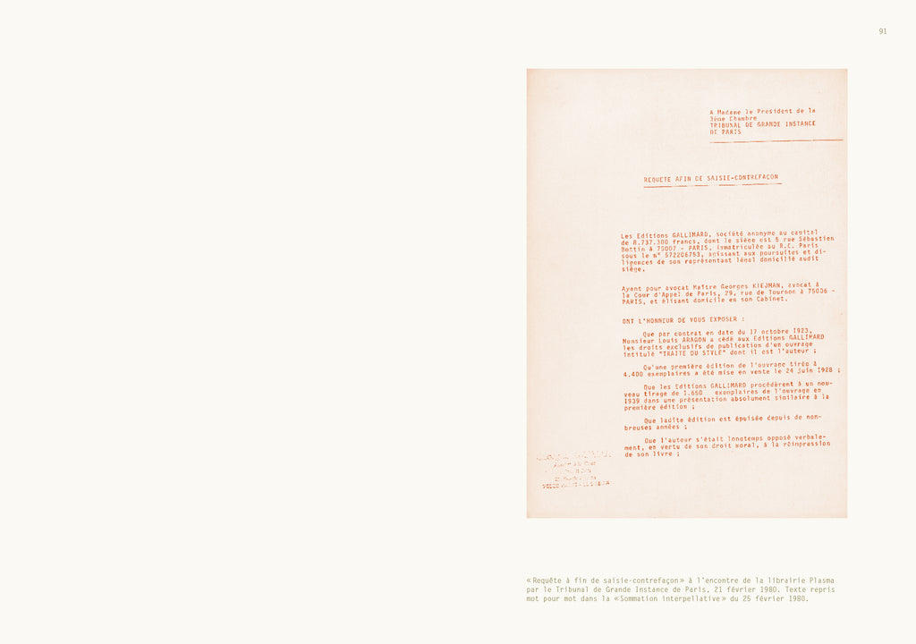 Gérard Berréby - Documents relatifs à l'édition pirate du Traité du style de Louis Aragon par Gérard Berréby