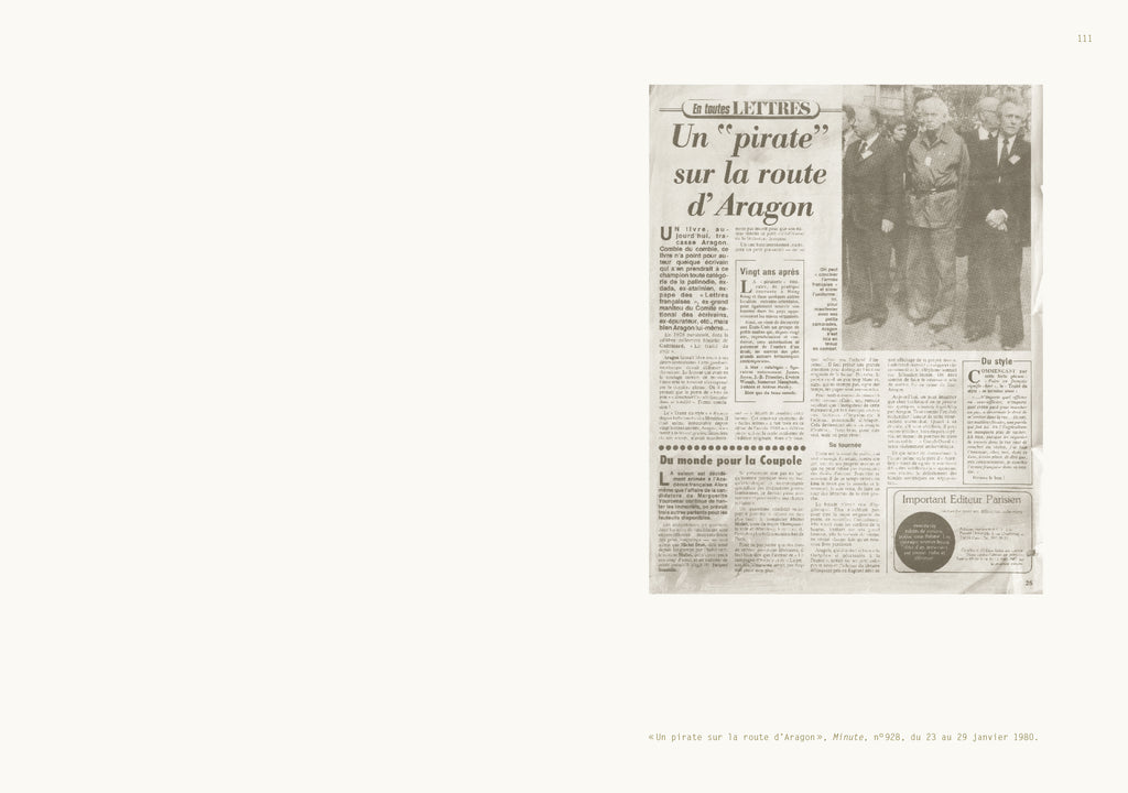 Gérard Berréby - Documents relatifs à l'édition pirate du Traité du style de Louis Aragon par Gérard Berréby