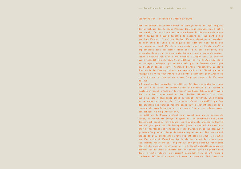 Gérard Berréby - Documents relatifs à l'édition pirate du Traité du style de Louis Aragon par Gérard Berréby