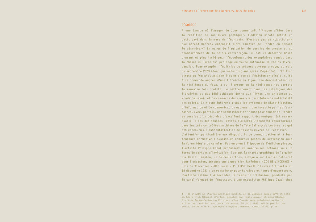 Gérard Berréby - Documents relatifs à l'édition pirate du Traité du style de Louis Aragon par Gérard Berréby