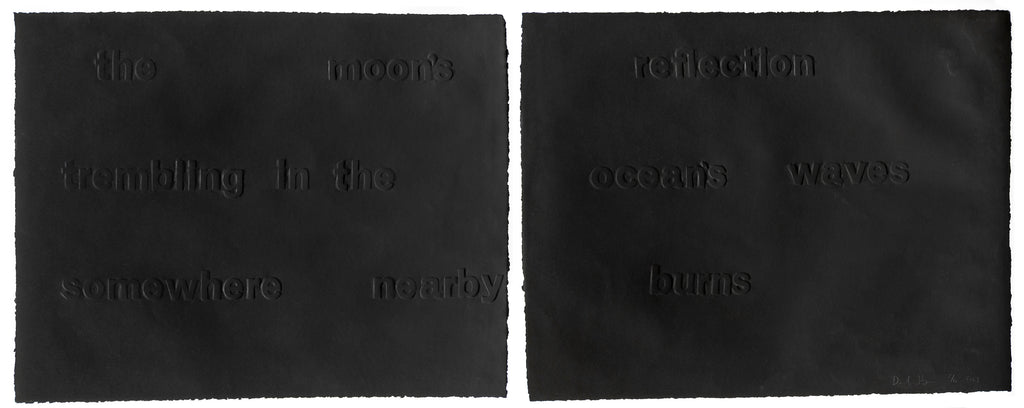 David Horvitz - Moon Black Haiku, 2021