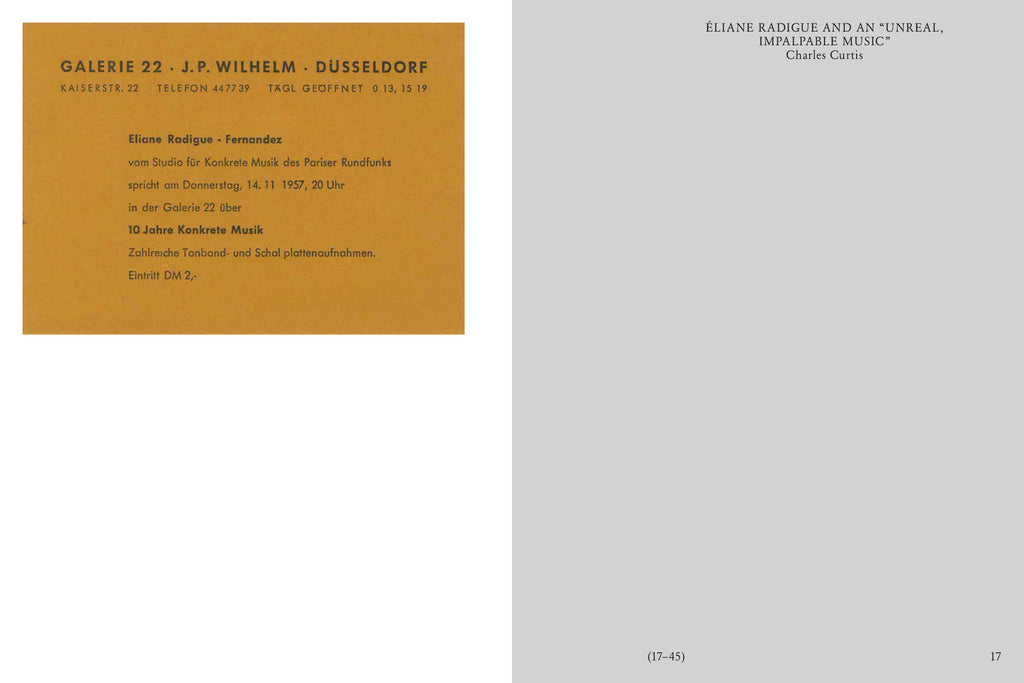 Blank Forms - N°10 "Éliane Radigue - Alien Roots"