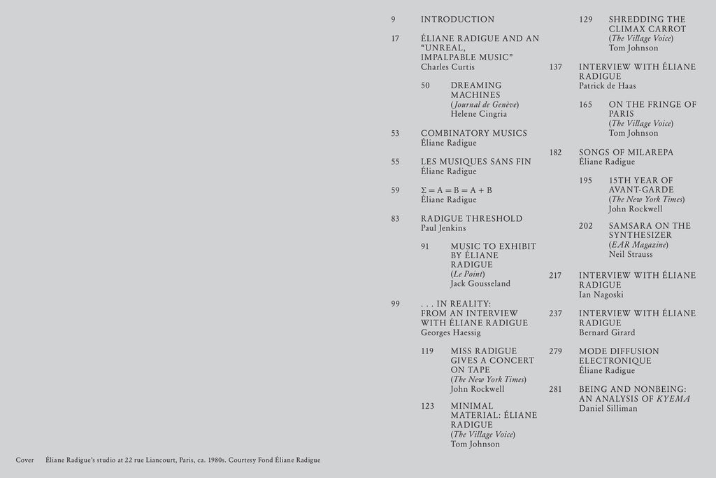 Blank Forms - N°10 "Éliane Radigue - Alien Roots"