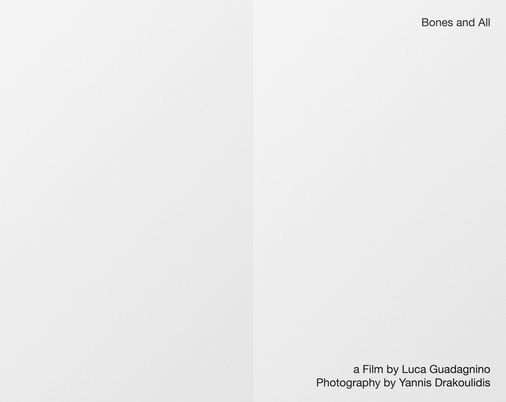 Yannis Drakoulidis - Bones and All