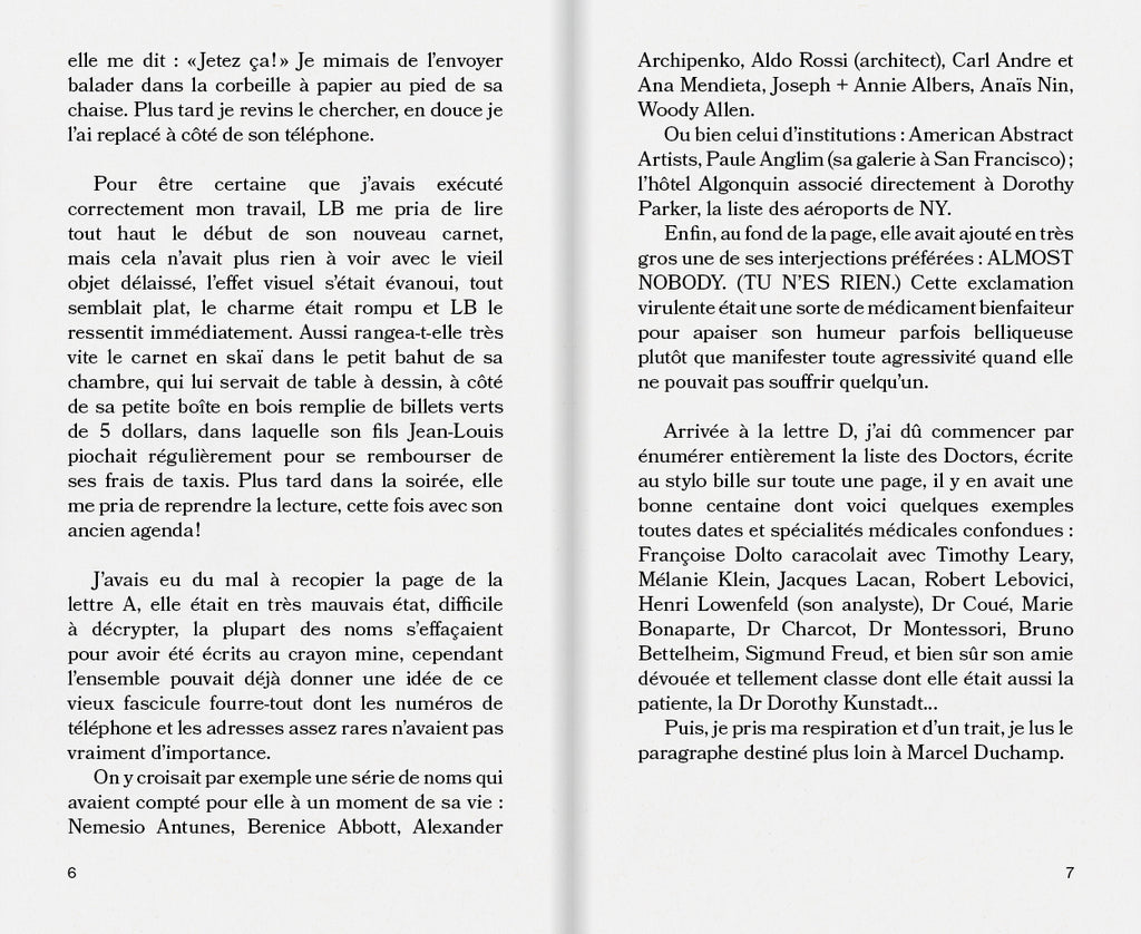 Brigitte Cornand - L’aide-mémoire de Louise Bourgeois