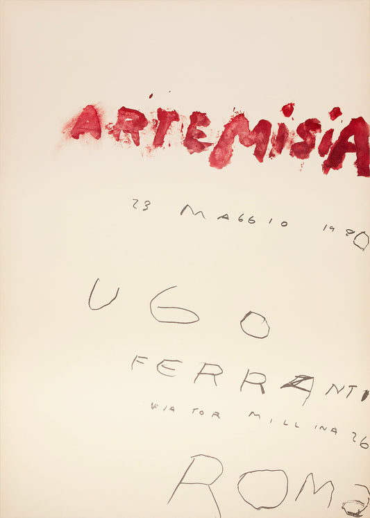 Cy Twombly - Artemisia print (1980)