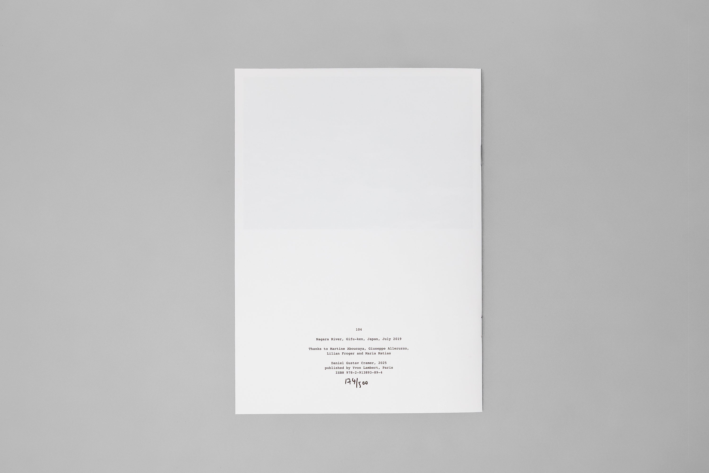 Daniel Gustav Cramer - Tales 104 (Nagara River, Gifu-ken, Japan, July 2019)