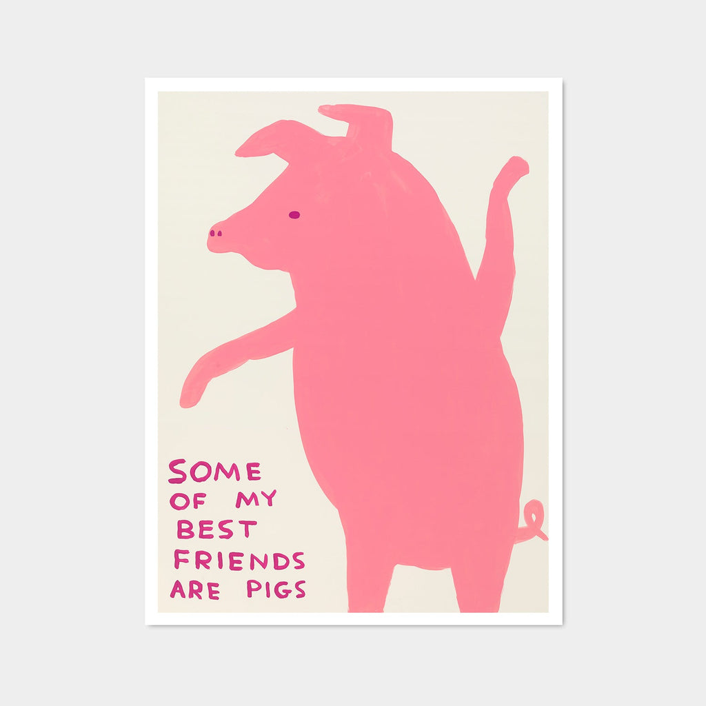 David Shrigley - Some of My Best Friends Are Pigs (Poster)
