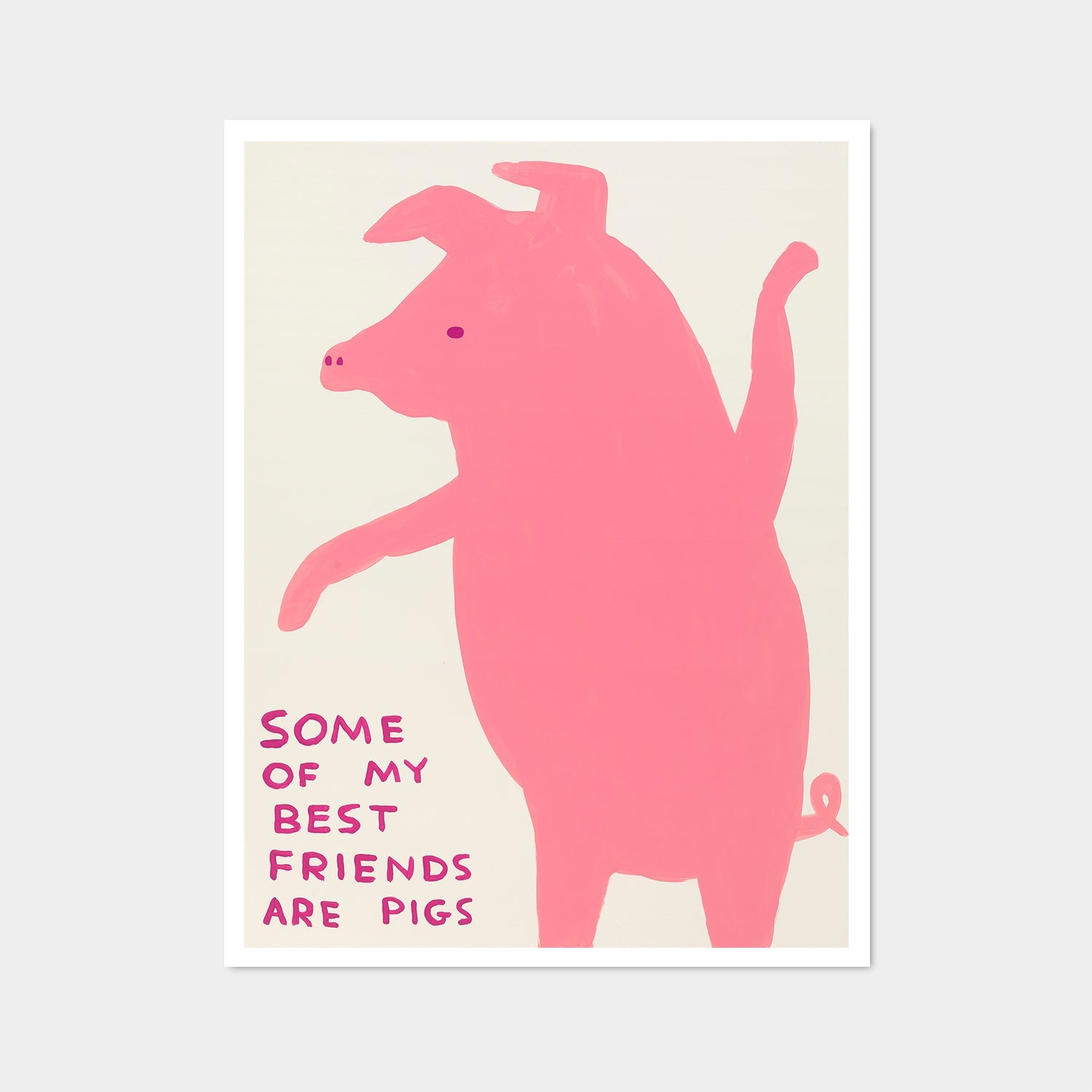 David Shrigley - Some of My Best Friends Are Pigs (Poster)