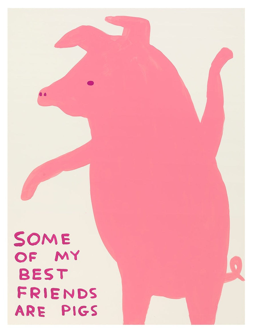 David Shrigley - Some of My Best Friends Are Pigs (Poster)