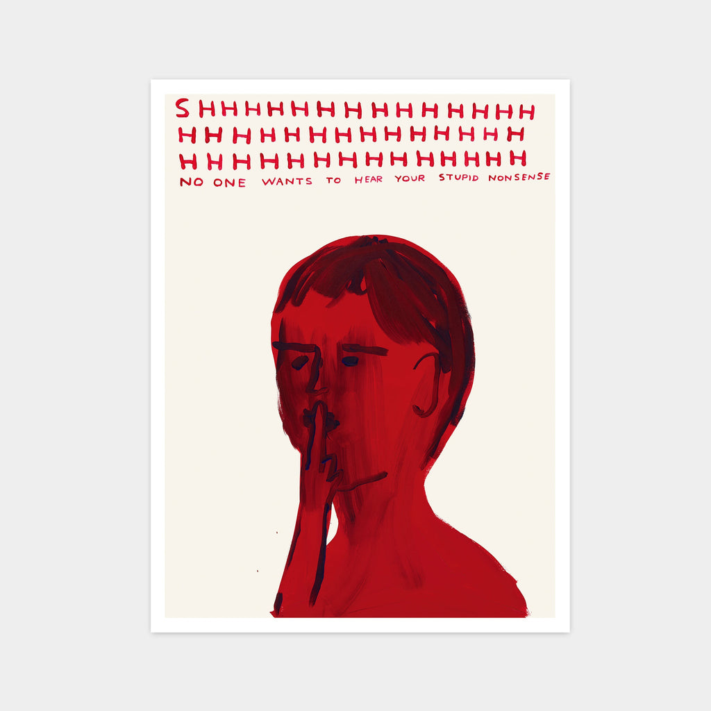 David Shrigley - Shhh (Poster)