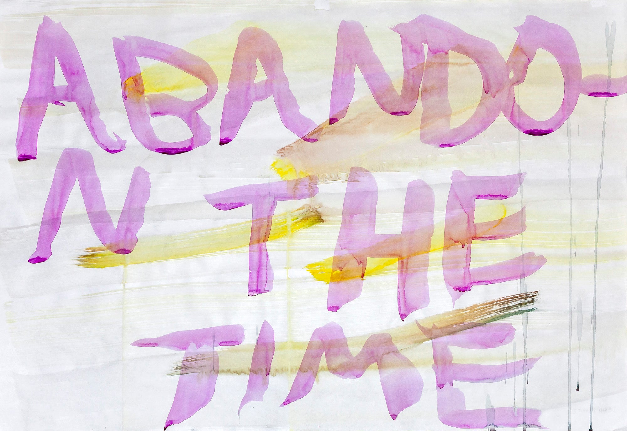 David Horvitz - Abandon the time