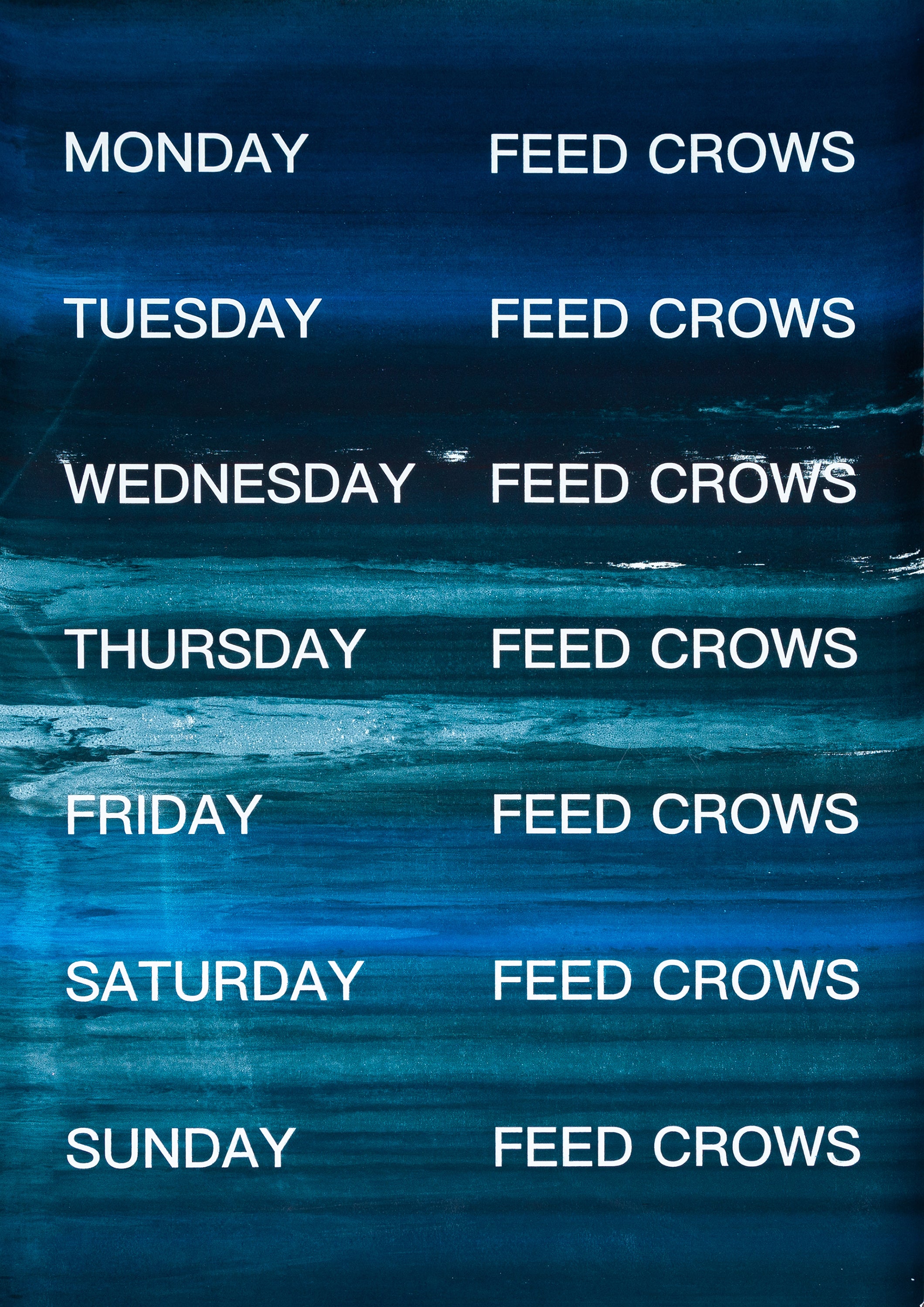 David Horvitz - Feed Crows (Print)