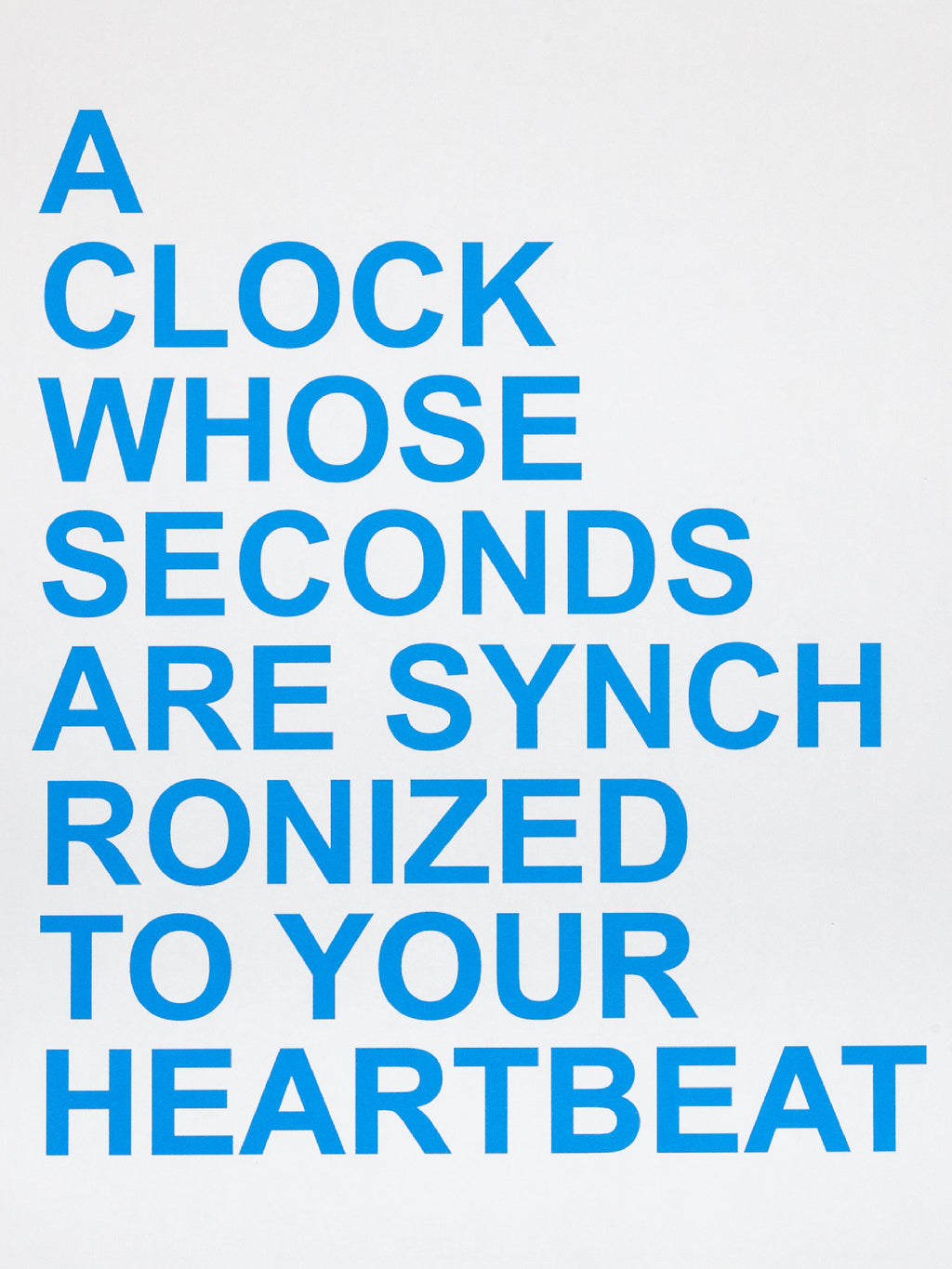 David Horvitz - Proposals for clocks (limited edition blue set)