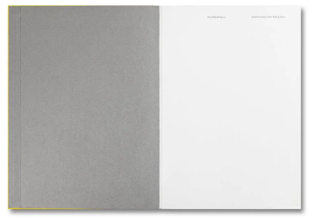 Donald Judd - Spaces (Second Edition)