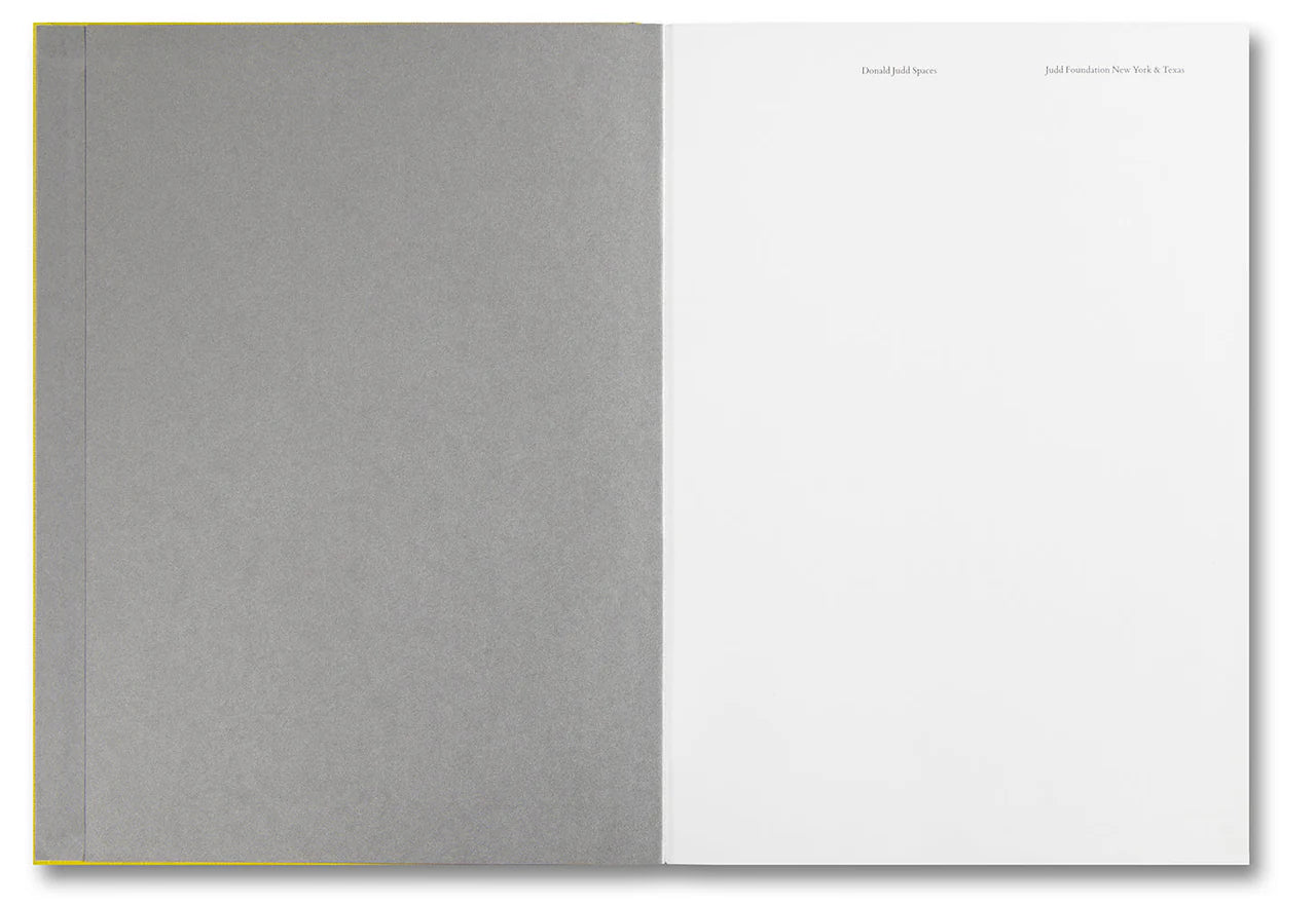 Donald Judd - Spaces (Second Edition)