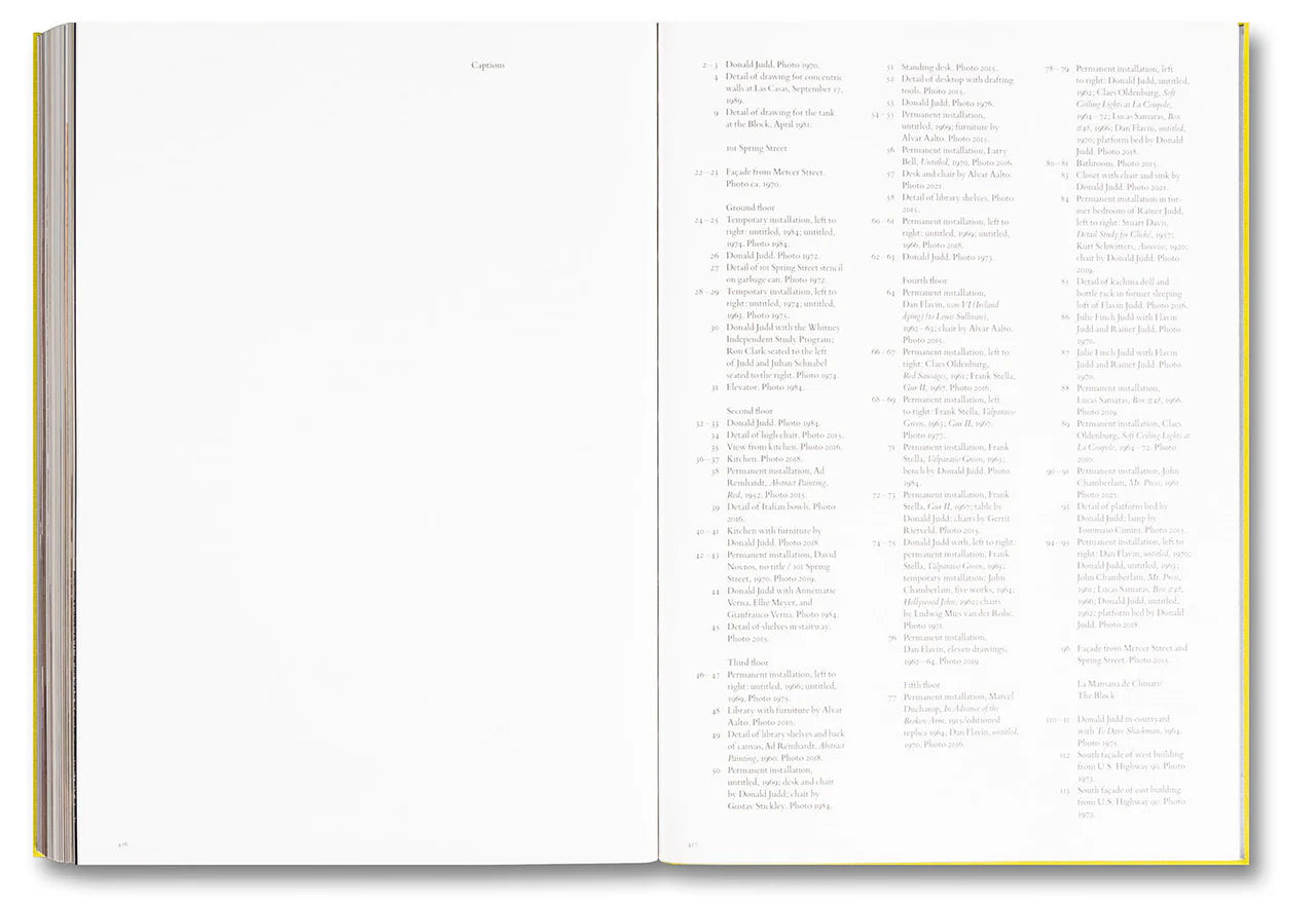 Donald Judd - Spaces (Second Edition)