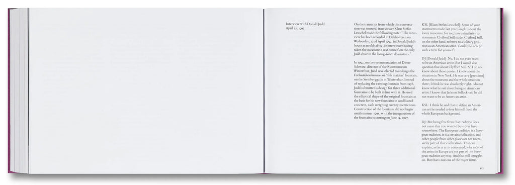 Donald Judd - Furniture