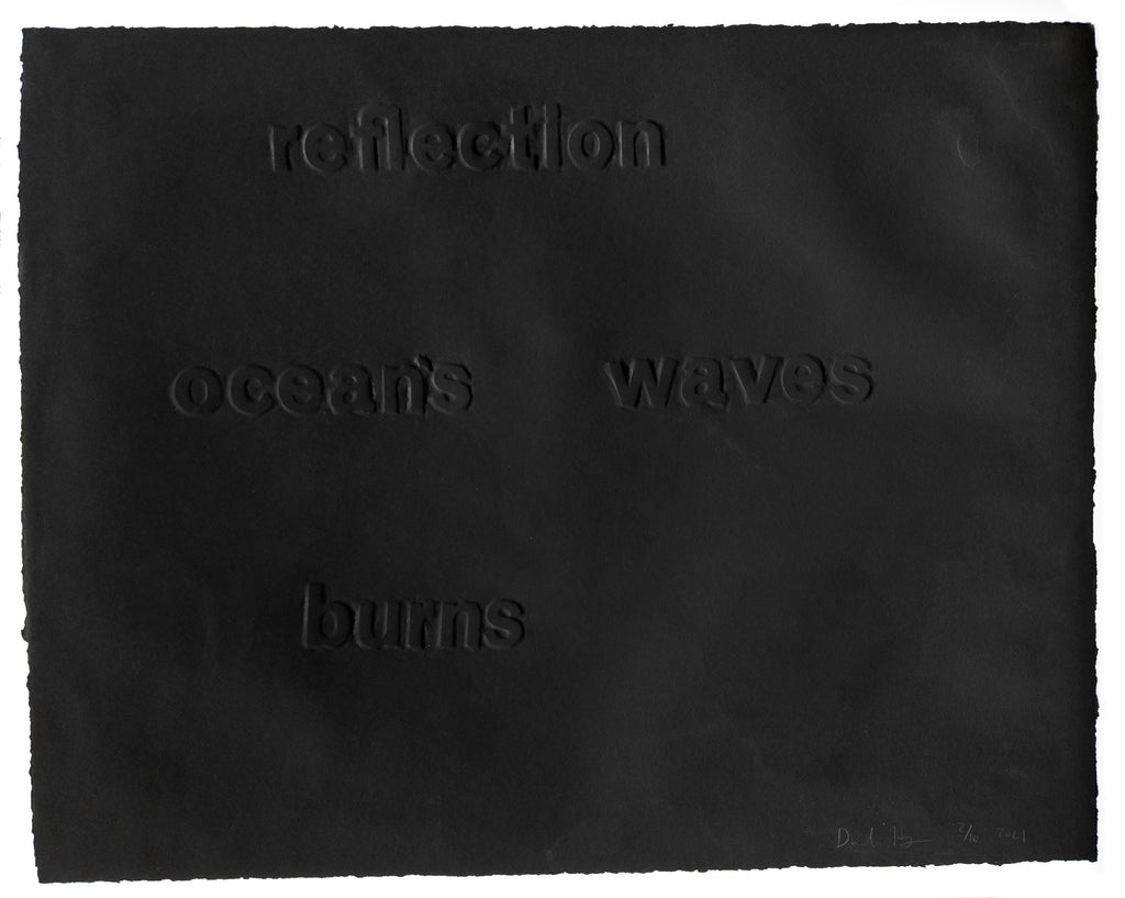 David Horvitz - Moon Black Haiku, 2021