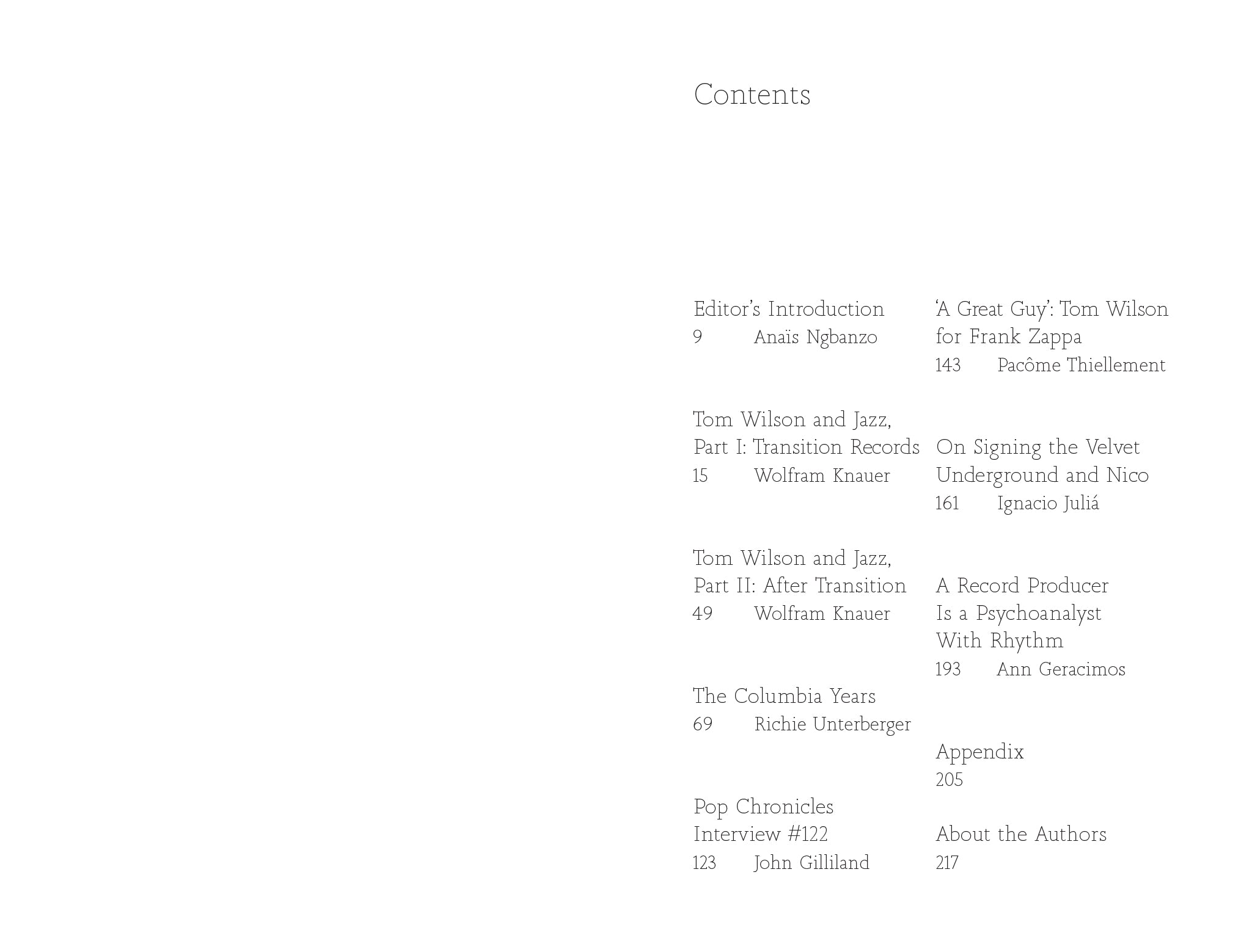 Tom Wilson - Everybody's Head is Open to Sound – Writings on Tom Wilson