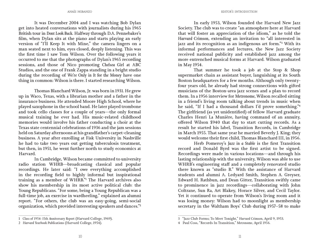 Tom Wilson - Everybody's Head is Open to Sound – Writings on Tom Wilson