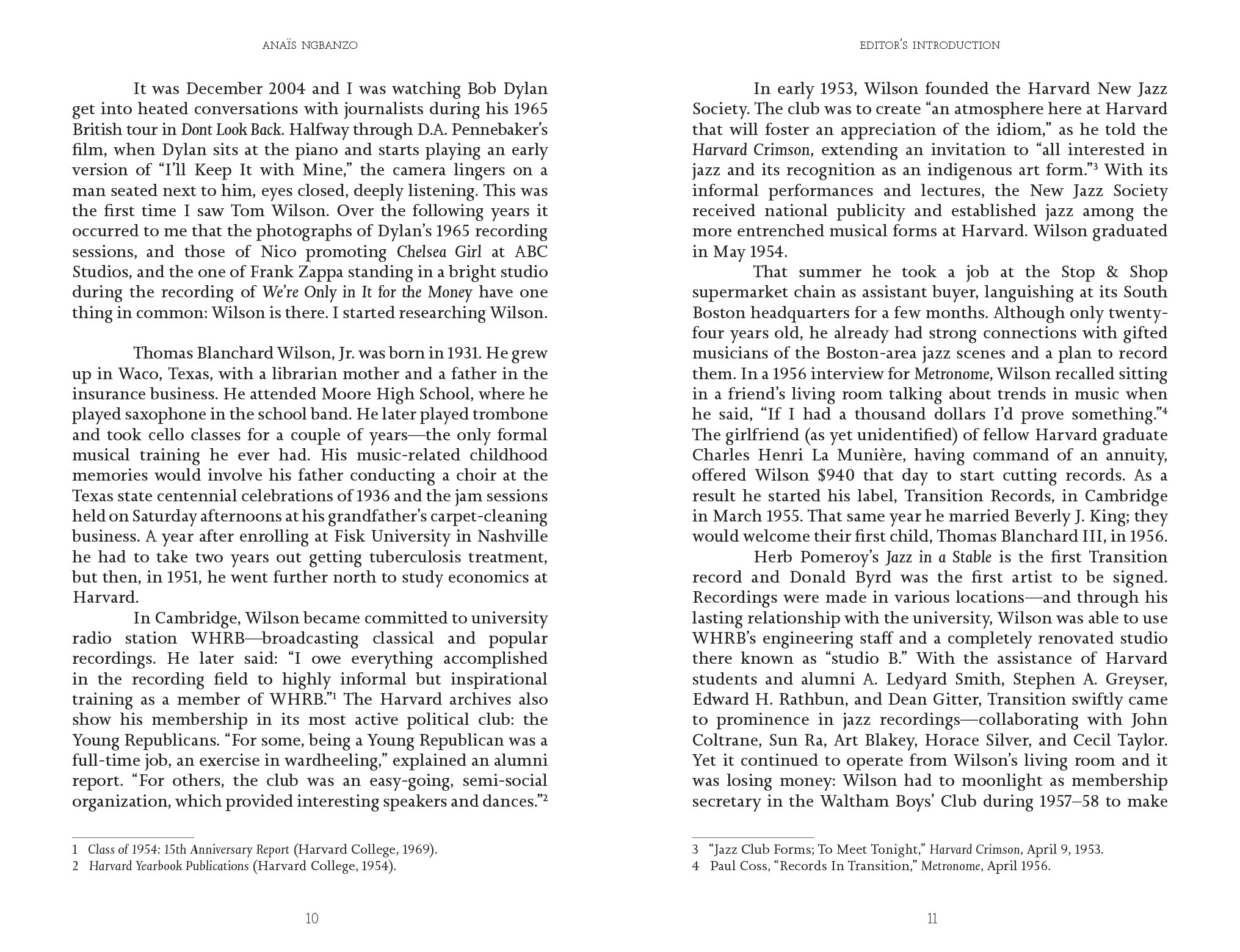 Tom Wilson - Everybody's Head is Open to Sound – Writings on Tom Wilson