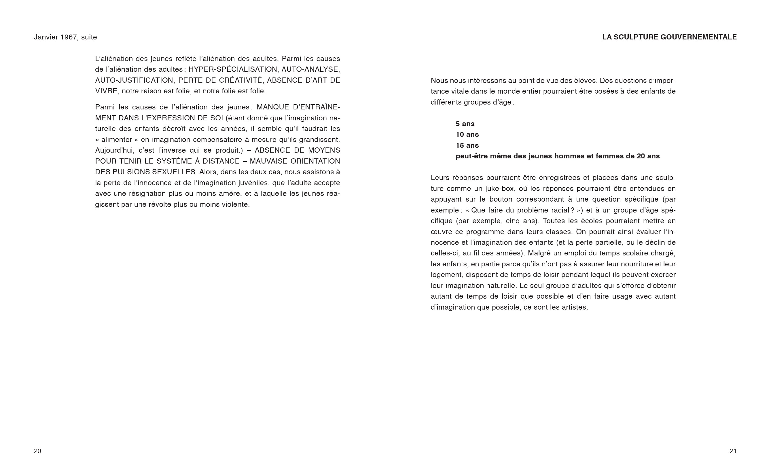 Robert Filliou - Enseigner et apprendre, arts vivants par Robert Filliou et le lecteur, s'il le désire avec la participation de John Cage, Benjamin Patterson, Allan Kaprow, Marcelle Filliou, Vera, Bjössi, Karl Rot, Dorothy Iannone, Diter Rot, Joseph Beuys
